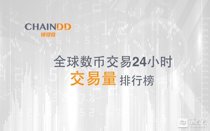 「得得交易榜」数币整体交易量略有下降，HitBTC单日交易量排名第五｜8月6日