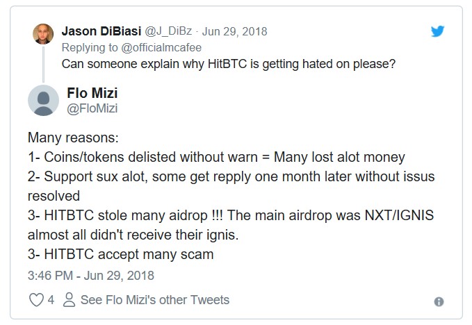 HitBTC vs 迈克菲-机构与巨人的较量