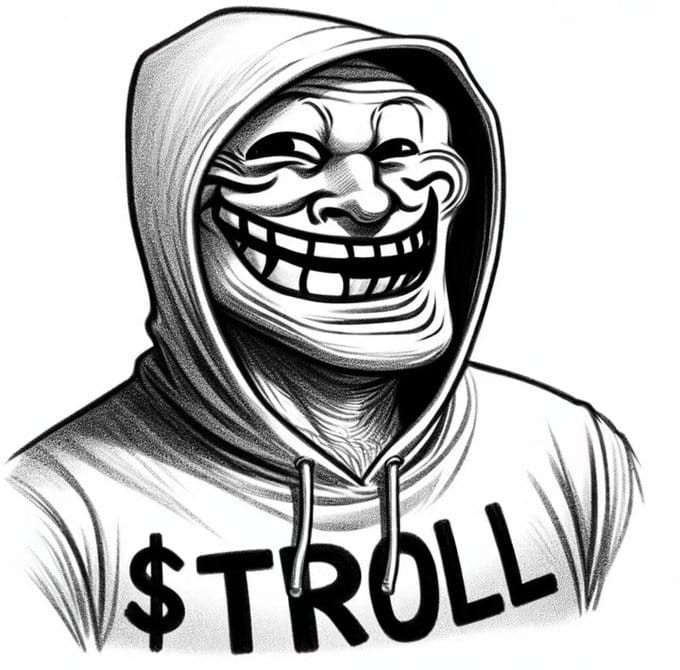 马斯克币TROLL大炒，买家谨慎态度。